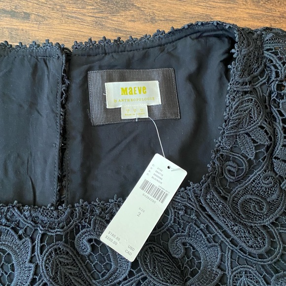 Anthropologie • Maeve Embroidered Lace Mini Dress - Picture 7 of 9